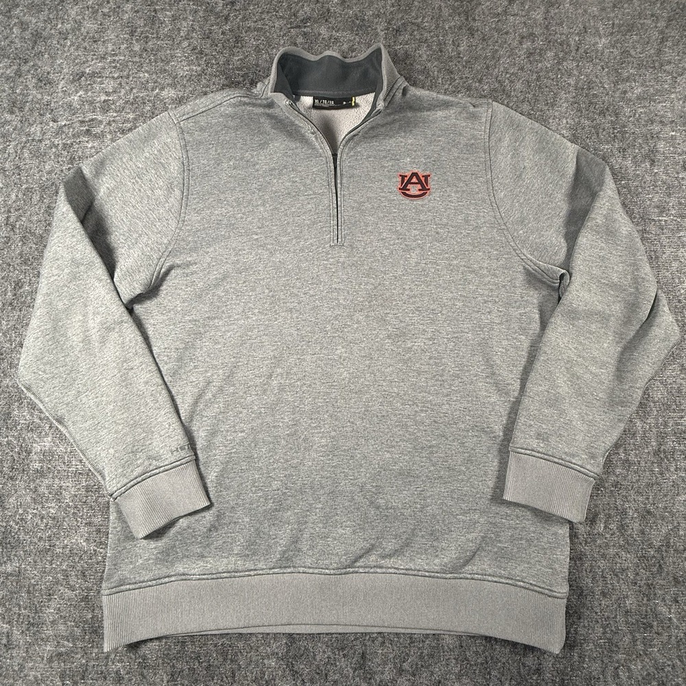 Under Armour Auburn Tigers Storm SweaterFleece 1/4 Zip Sweatshirt Mens XL Gray